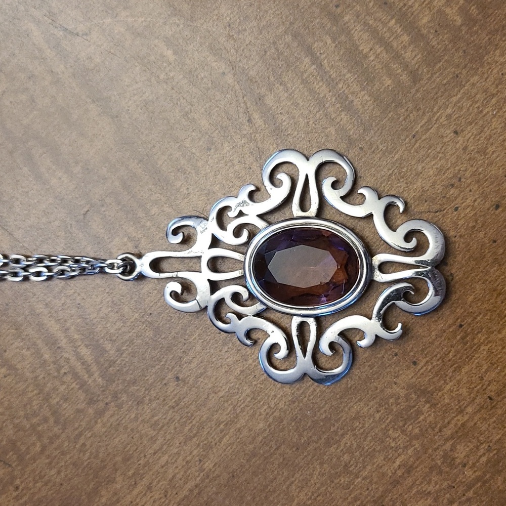 Vintage Sarah Coventry Pendant Necklace, Signed